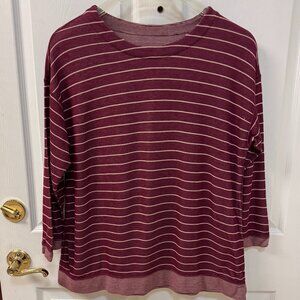 NorthStyle wine/cream Reversible Cotton Jersey. Size XL